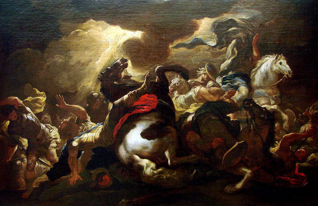 Conversión de San Pablo
Autor: Luca Giordano
Fecha: La conversión de Saint Paul (vers 1690)
Fuente: Wikipedia