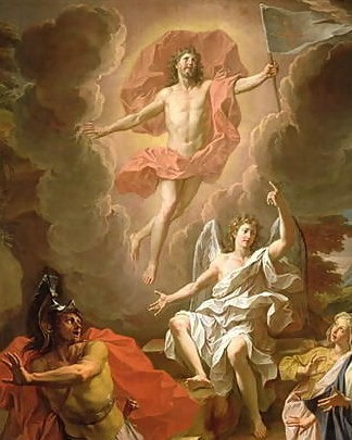 Imagen: Resurrección de Cristo, por Noël Coypel (1700).