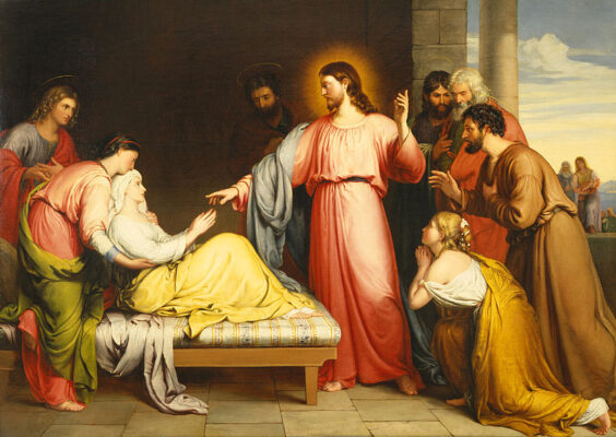 Jesus cura a la suegra de Simón