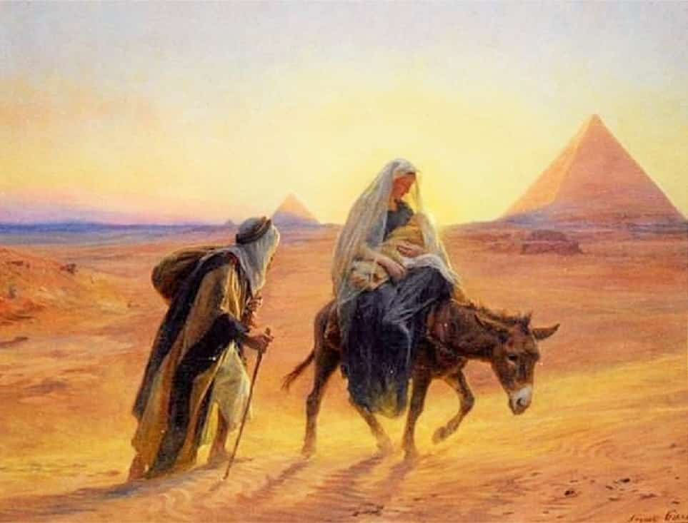 José y María huyen a Egipto
