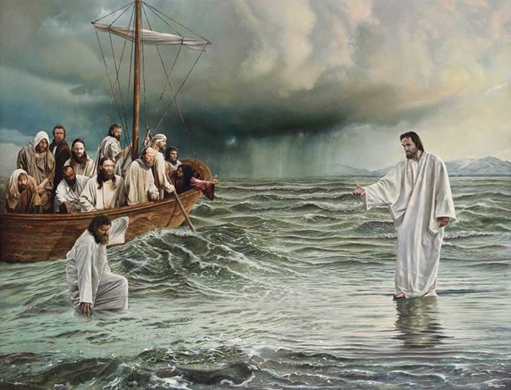 Jesús camina sobre las aguas