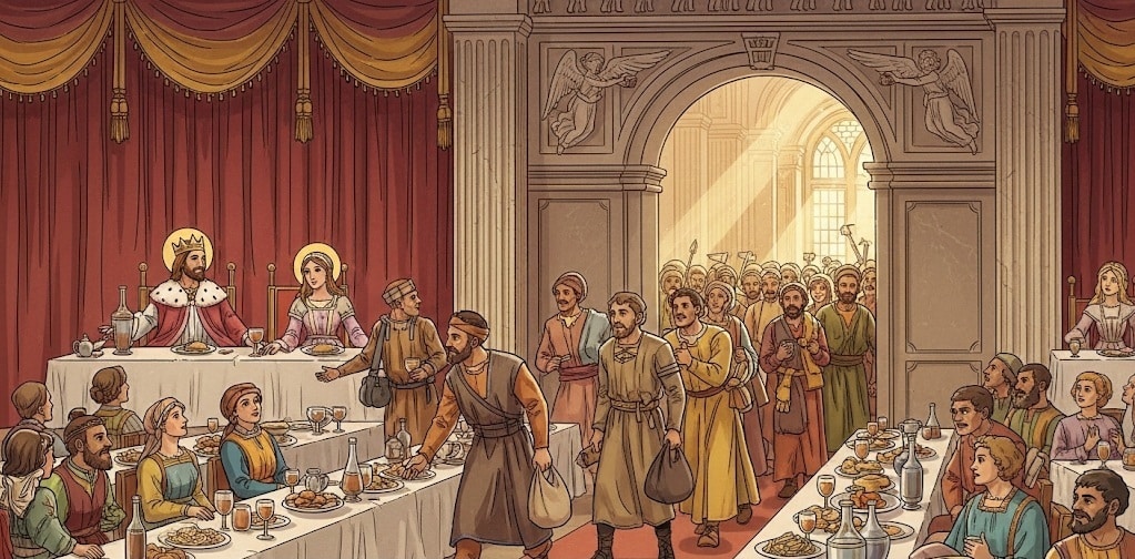 banquete. Evangelio de hoy. Evangelio del día. Lecturas del día