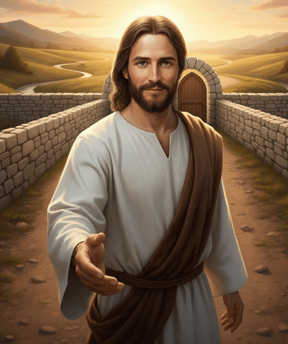 Jesús puerta ven camino